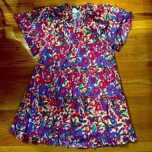 Tuckernuck Hyacinth House Thea Multi Floral‎ Mini Dress Size XL